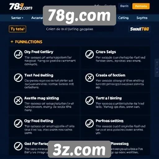 Análise das principais funcionalidades do site 78g.com