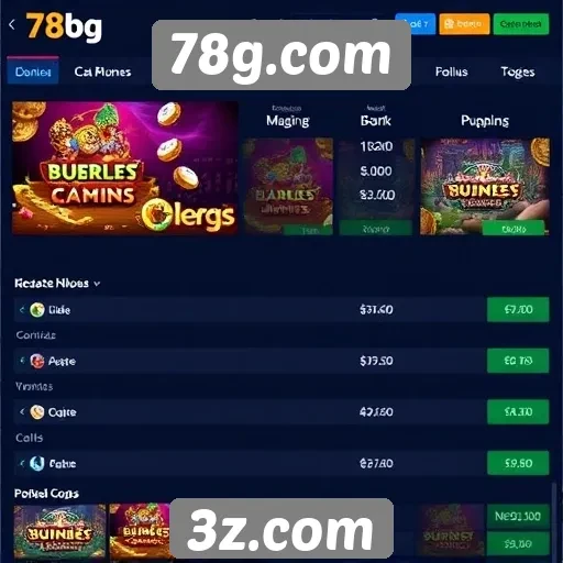 Comparativo entre 78g.com e outros sites de jogos