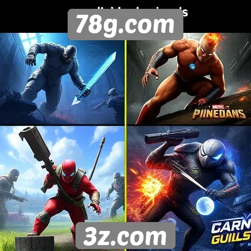 Comparação de gráficos entre jogos do 78g.com